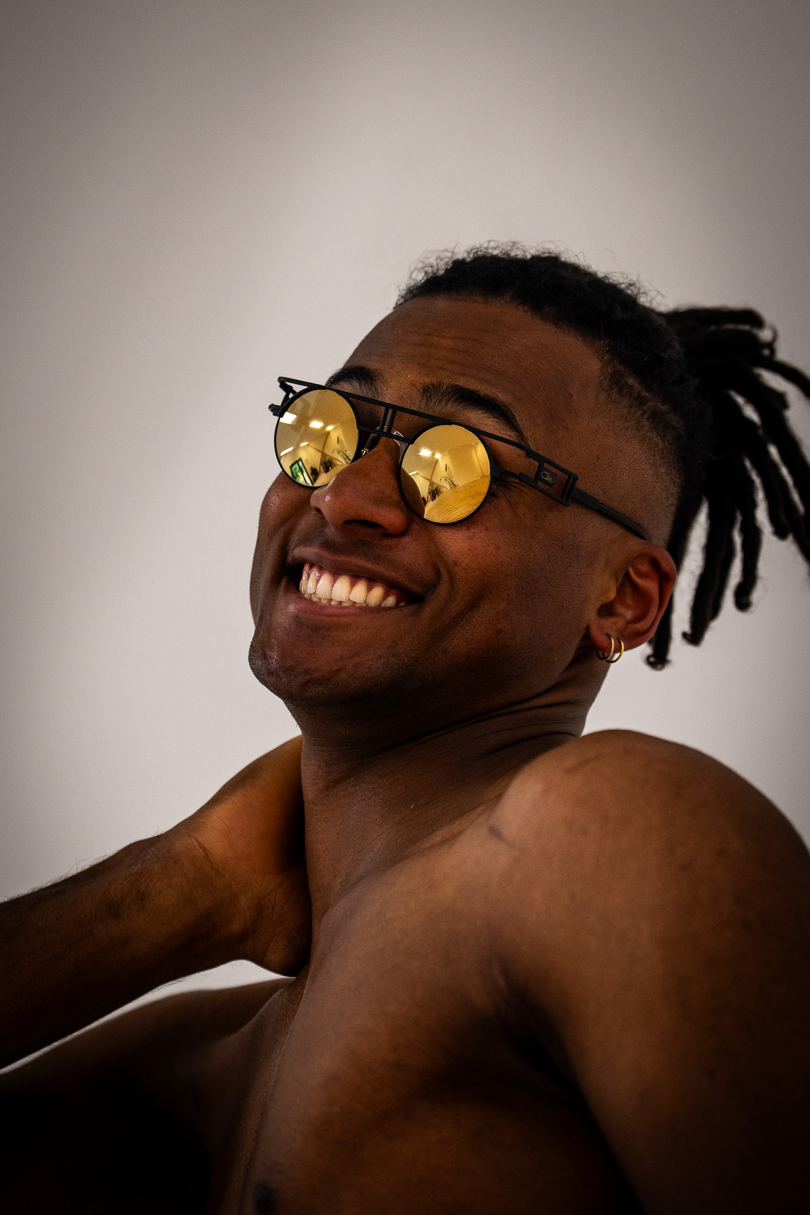 Theo shooting portrait
